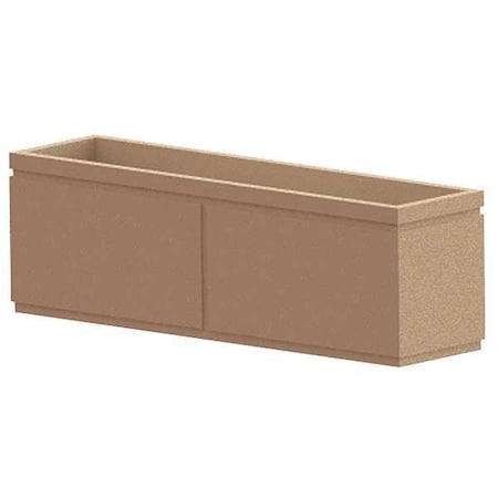 Petersen Manufacturing 24" x 96" Security Planter, Concrete P24X96R