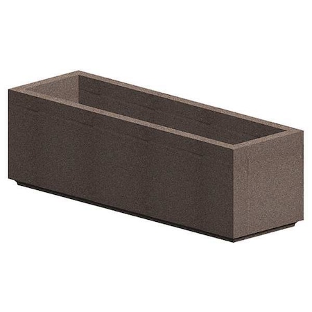 Petersen Manufacturing 30" x 96" Security Planter, Concrete P30X96