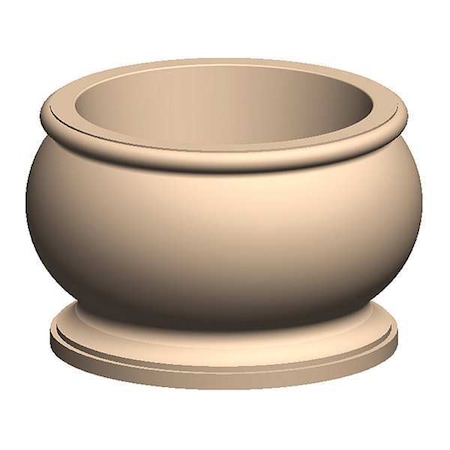 Petersen Manufacturing 48" Round Security Planter, Concrete ART48X30