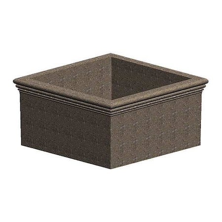 Petersen Manufacturing 72" x 72" Security Planter, Concrete PSQ72