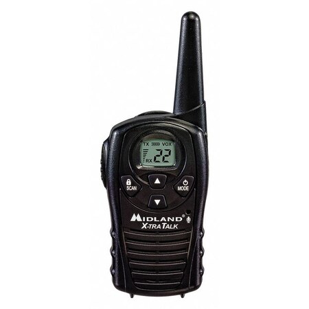 Midland Radio Two Way Radio, LCD, Black, 462 MHz LXT118