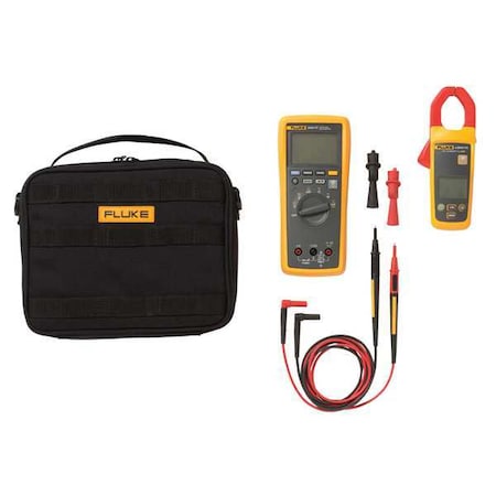 Fluke Digital Clamp Meter, LCD, 400 A, 1.3 in (33 mm) Jaw Capacity, Cat III 600V Safety Rating FLK-A3000FC K