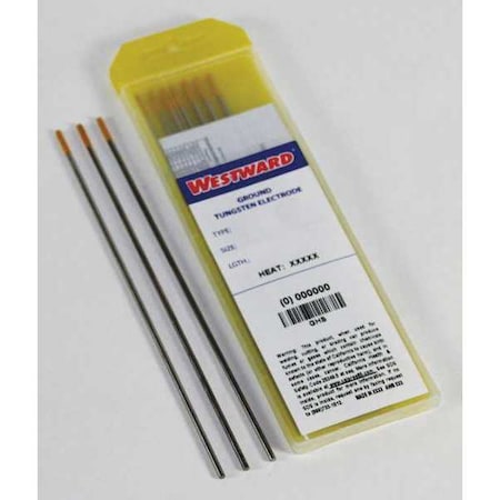 Westward Welding Electrode 3/32" Dia., AWS A5.12, Type TE15L, PK10 31GH56