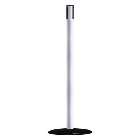 Tensabarrier Receiver Post, 38 In H, White 890B-33-32-32-RCV