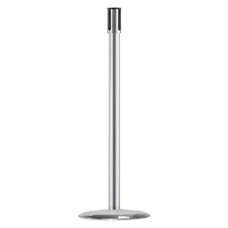Tensabarrier Receiver Post, 38 In H, Satin Chrome 890U-1S-1S-1S-RCV