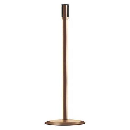 Tensabarrier Receiver Post, 38 In H, Polished Brass 890U-2P-2P-2P-RCV