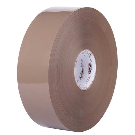 Zoro Select Carton Sealing Tape, Tan, 72mmx914m, PK4 31HJ39