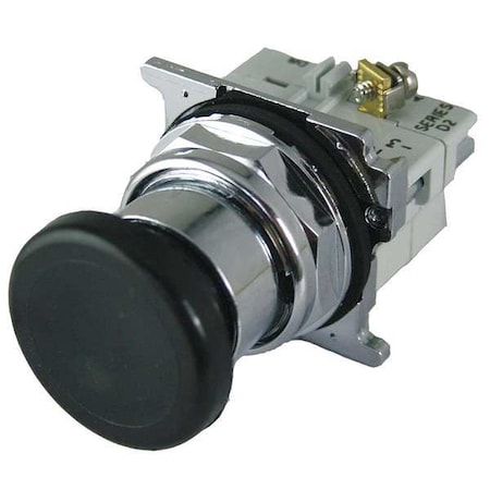 Eaton Hazardous Location Push Button, 30 mm, 1NO/1NC, Black 10250T710B