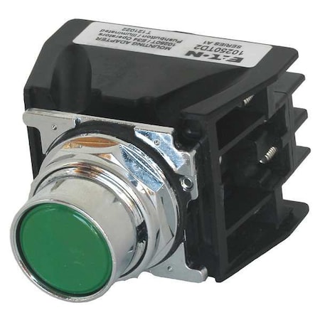 Eaton Hazardous Location Push Button, 30 mm, 1NO/1NC, Green 10250T706G