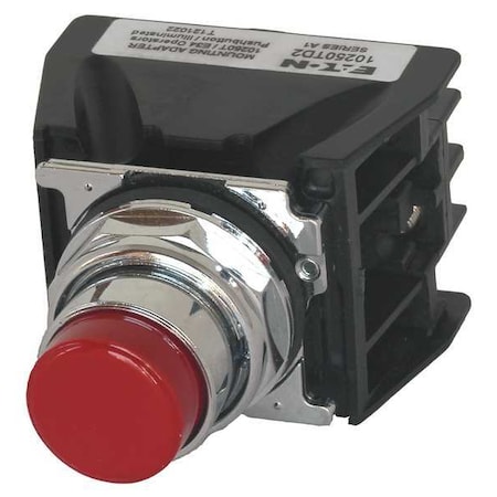Eaton Hazardous Location Push Button, 30 mm, 1NO/1NC, Red 10250T708R