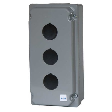 Eaton Pushbutton Enclosure, 30mm, 3 Holes, Al E34N13