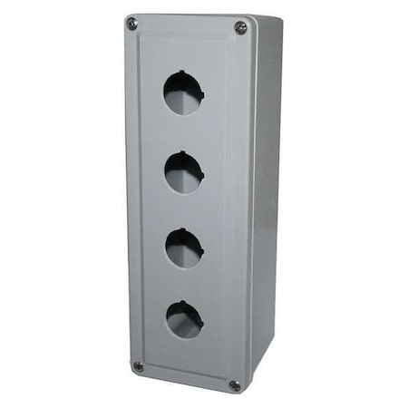 Eaton Pushbutton Enclosure, 11.13 in., 4 Holes E34N54