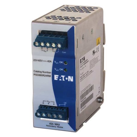 Eaton Redundant DC Power Supply, 24/48V DC, 24V DC, 960 W, 40 A, DIN Rail PSG960R24RM