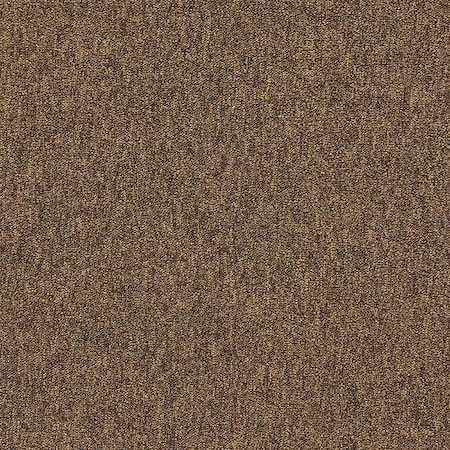 Zoro Select Carpet Tile, 19-11/16in. L, Coffee, PK20 31HL69