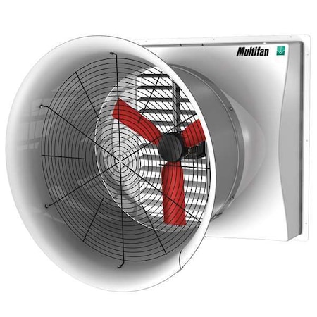 Multifan Agricultural Exhaust Fan, 240V, 23/32 HP C8E92K0M10038