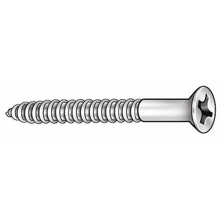 6 Flat Head Wood Screws Stainless Steel Slotted Drive All Sizes in Listing