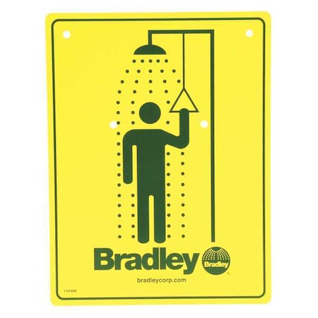 Bradley Safety Shower Sign 114-050