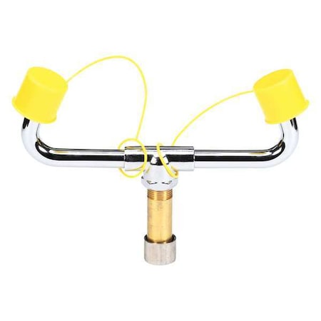 Bradley Eyewash Spray Head, Brass, Gray, For Use With, Eyewash Head S39-394