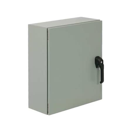 Wiegmann 3 Point Latch with Padlock Handle Electrical Enclosures, 24 in H, 8 in D, 16 in W, 12, 13, 3R, 4 N4122416083PTC