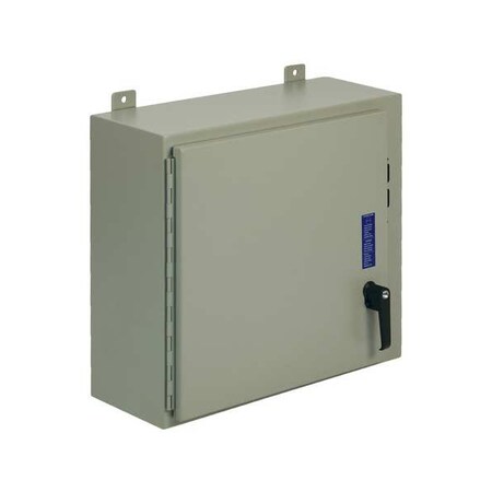 Wiegmann 2 Point with Padlock Handle Electrical Enclosures, 24 in H, 8 in D, 25 in W, 12, 13, Steel SDN12242508PL