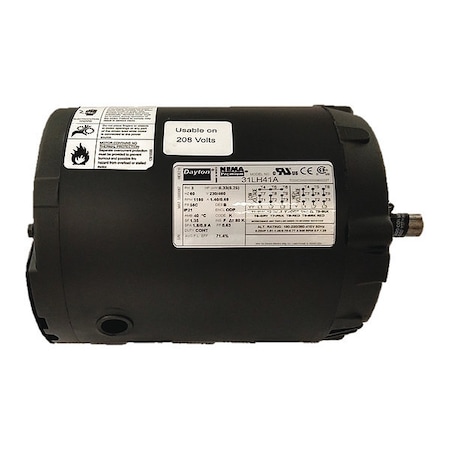 Dayton Three-Phase General Purpose Motor, 1/3 HP, 56C Frame, 230/460V AC Voltage, 1160 Nameplate RPM 31LH41