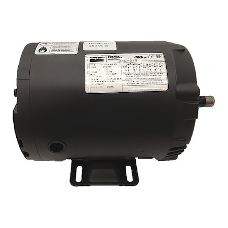 Dayton Three-Phase General Purpose Motor, 1/2 HP, 56C Frame, 230/460V AC Voltage, 1,155 Nameplate RPM 31LH61