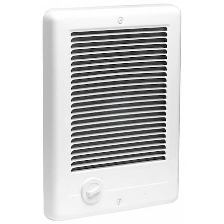 Cadet Compact Electric Wall Mount Heater, 12 in H Grille, Recessed, 1000W, 120V AC, 1-Phase, White CSC101TW