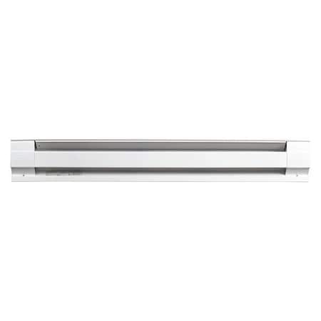 Cadet 48" White Electric Baseboard Heater, 750/1000W, 208/240V 4F1000W