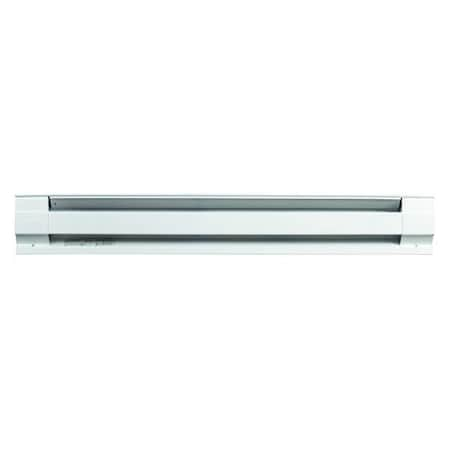 CADET Electric Baseboard Heater, 30 in, 500W, 120V, White 2F500-1W