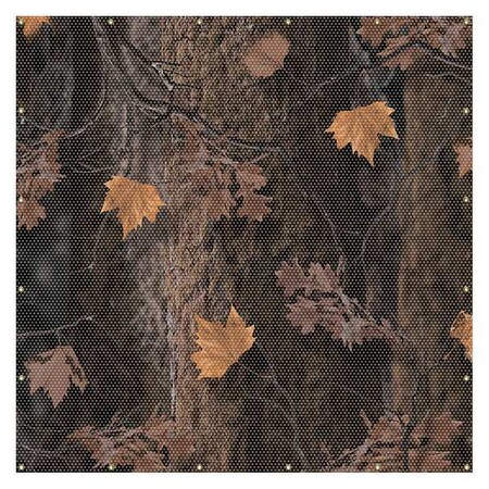 Accuform Printed Welding Screen, Tree Branches, Transparent Vinyl, 13 oz/sq yd, 6 ft W x 6 ft H, Red PWD144RD