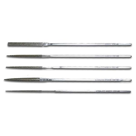 Strauss Escapement File Set, Swiss, 5 Pieces MI8632D126