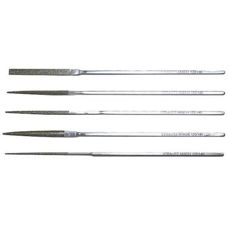 Strauss Escapement File Set, Swiss, 5 Pieces MI8632D181