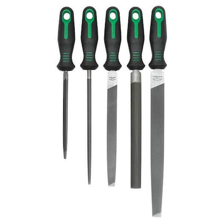 Crescent Nicholson 5 Piece 6", 8" & 10" Anniversary File Set with Ergonomic Handles 22150HIN