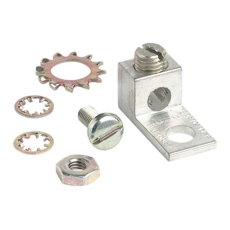 Hubbell-Wiegmann Grounding Kit, Chrome Plated, For N412C WGNDKT