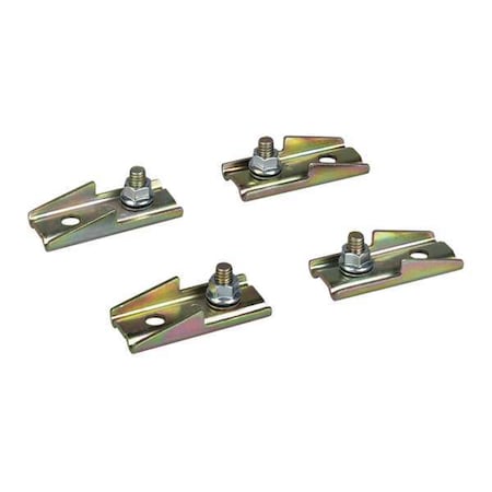 Hubbell-Wiegmann Mounting Feet, Feet Accessory, Chrome N412MFK