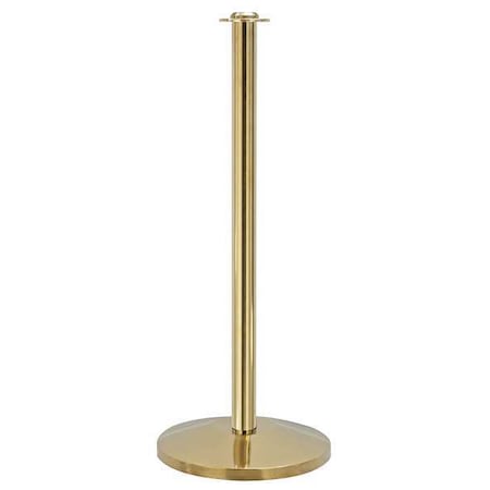Queueway Contemporary Top Post, Polished Brass QWAY314-2P