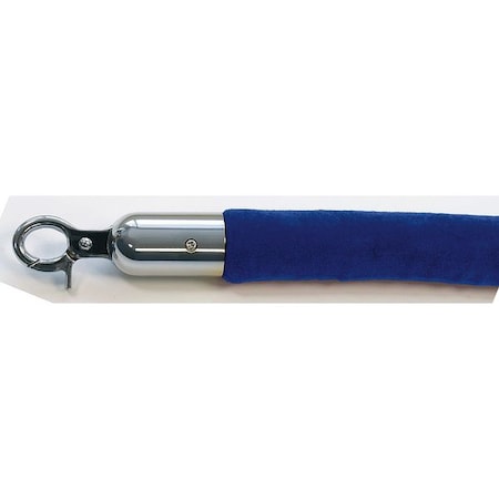 Queueway Barrier Rope, Velour, 6 ft L QWAYROPE-23-6-1P