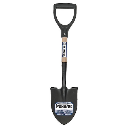 Seymour Midwest Round Point Shovel, 16 ga Not Applicable Blade, Steel Blade, Forward Turn Step, 12 in L Natural 49351GR