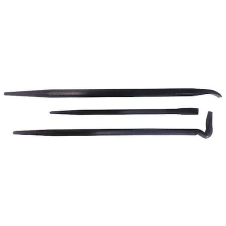 Westward Pry Bar, Curved, High Carbon Steel, 3pcs. 31MA40