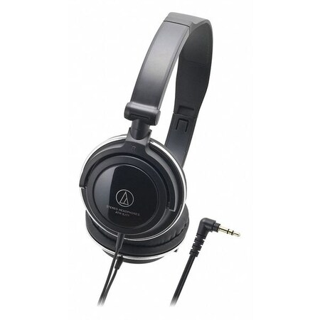 Audio-Technica Closed-Back Dynamic Mntr Headphones, Blck ATH-T200