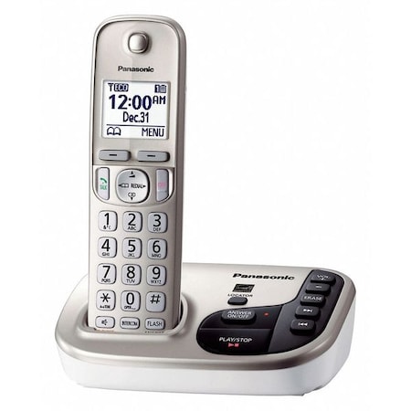 Panasonic Telephone, Cordless, Chmpgn Gold, 1 Handset KX-TGD220N