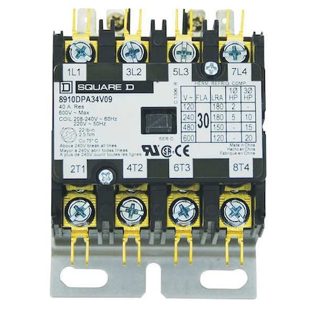Fostoria Contactor 240V, 40A 58027053