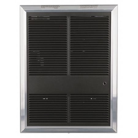 Markel Products Recessed Electric Wall-Mount Heater, Recessed or Surface, 3000/4000 W, 208/240V AC, Brown/Aluminum HF3326TD-RP