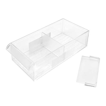 Westward Clear, Polystyrene Divider, 1-1/4 in H, 10 PK 31TT96