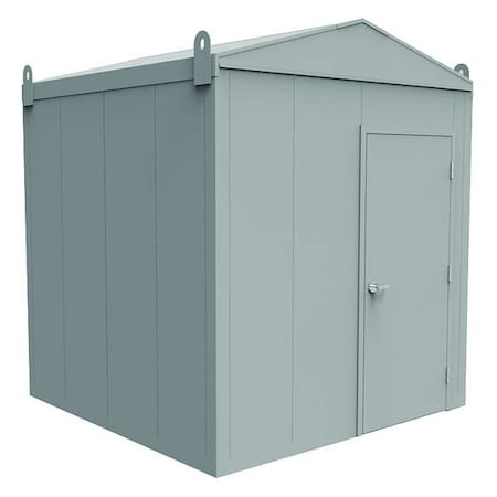 Porta-King Steel Outdoor Storage Building, Gray ES88SS
