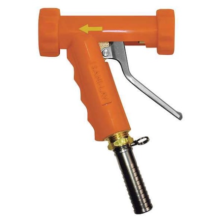 Sani-Lav Spray Nozzle, 3/4" Female, 150 psi, 5.3 gpm, Safety Orange N8120