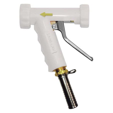 Sani-Lav Spray Nozzle, 3/4" Female, 150 psi, 5.3 gpm, White N81W20