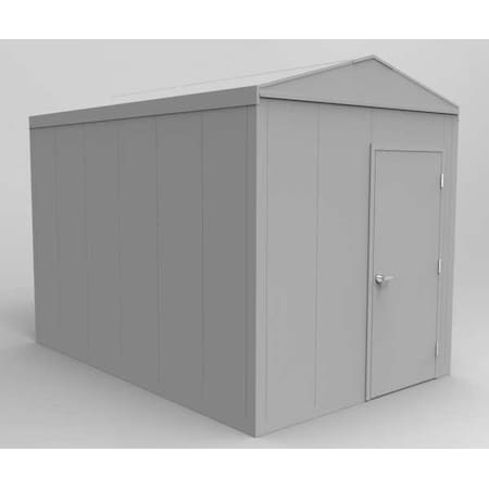 Porta-King Steel Outdoor Storage Building, Gray ES812F