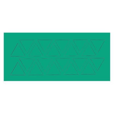 Magna Visual Magnetic Triangles, 3/4 In. W, Green, PK20 FI-326