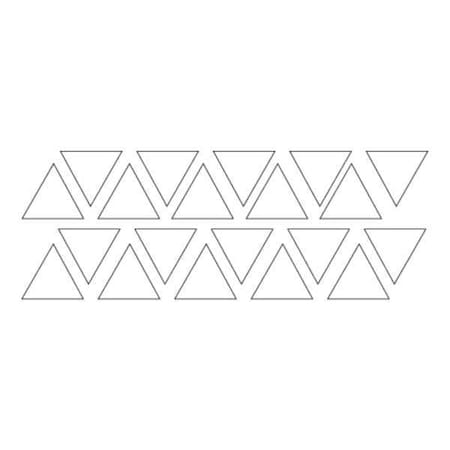 Magna Visual Magnetic Triangles, 3/4 In. W, White, PK20 FI-321